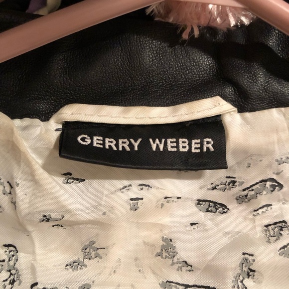 Gerry Weber Leather Black and Cream Jacket - Picture 2 of 5